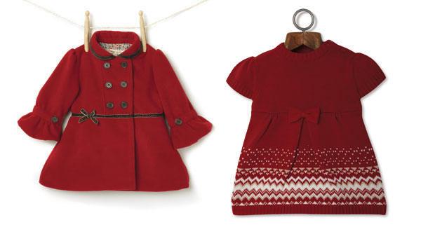 Gifts for babies: Girls coat and dress