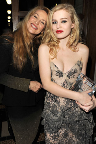 British fashion awards: Jerry Hall and Georgia-May Jagger