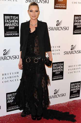British fashion awards: Kate Moss at the British Fashion Awards