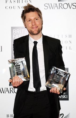 British fashion awards: Christopher Bailey  at the British Fashion Awards