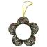 Christmas wreaths: Flower wreath with buttons