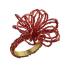 Red table: Flower bead napkin ring