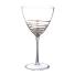 White table: Gold spiral wine glass