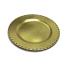 White table: Gold charger plate