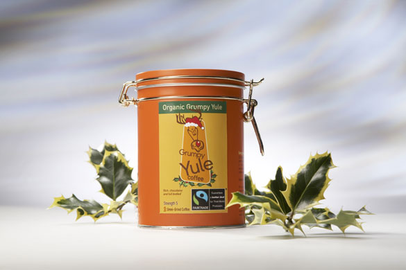 Last min Christmas gifts: Grumpy Mule's organic coffee gift tin