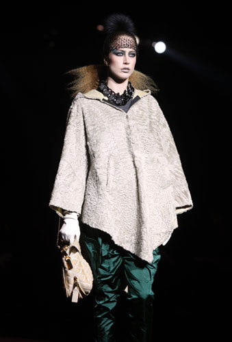 Marc Jacobs: A model wears Marc Jacobs