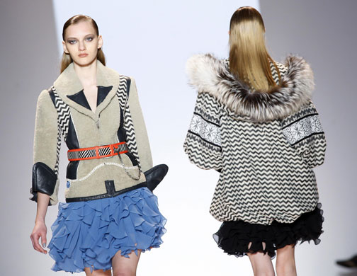 NY fashion week: Tuesday: Models wearing Matthew Williamson 