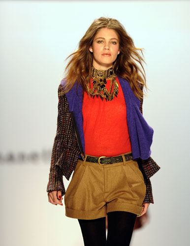 NY fashion week:Wednesday: A model wears Nanette Lepore 