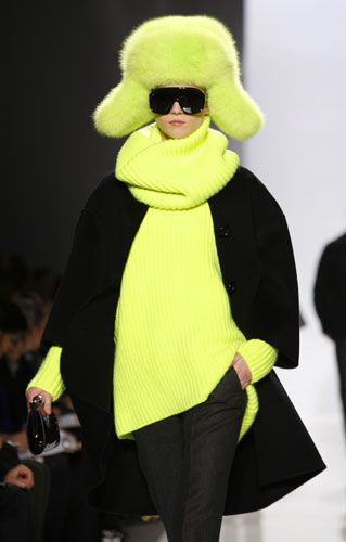 NY fashion week:Wednesday: A model wears Michael Kors