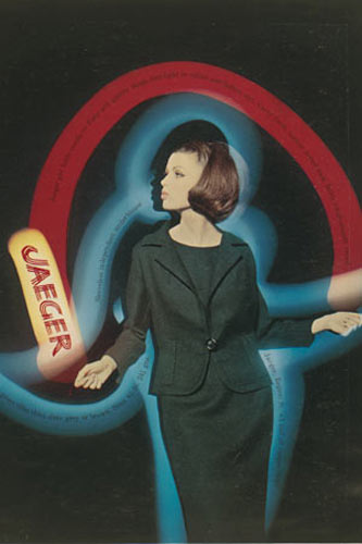 Jaeger 125 anniversary: Jaeger advert in Vogue 1962