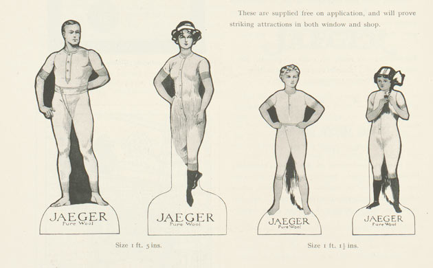 Jaeger 125 anniversary: Jaeger black and white cutouts for shop windows