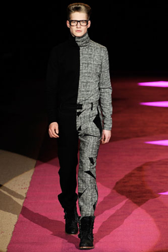 NY fashion week: Thursday: A model wears Custo Barcelona