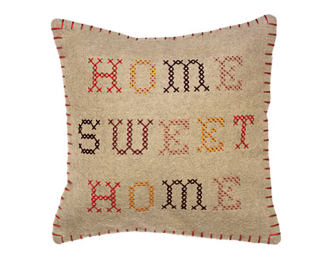 Homes wishlist: cushions: Home sweet home