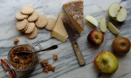 Cheese, apples and Allegra McEvedy's apple chutney