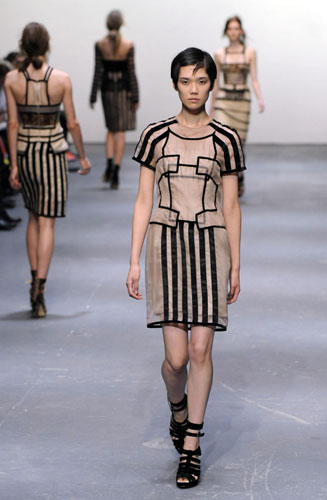 LFW: weekend roundup: Models wear Christopher Kane 