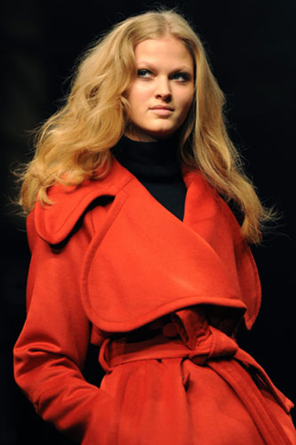 LFW: Monday's shows: A model wears Ossie Clarke