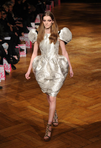 LFW: Monday's shows: A model wears Roksanda Ilincic