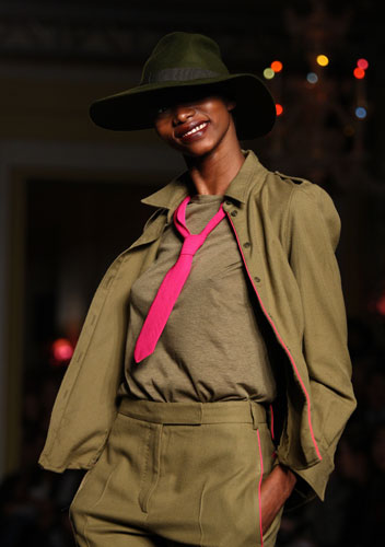 LFW: Monday's shows: A model wears Paul Smith