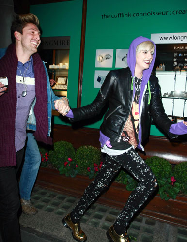 LFW: Tuesday's shows: Agyness Deyn and Henry Holland leave the House of Holland after party