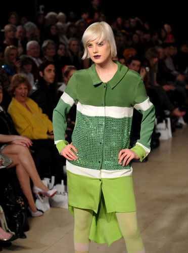 LFW: Tuesday's shows: Agyness Deyn models for Henry Holland