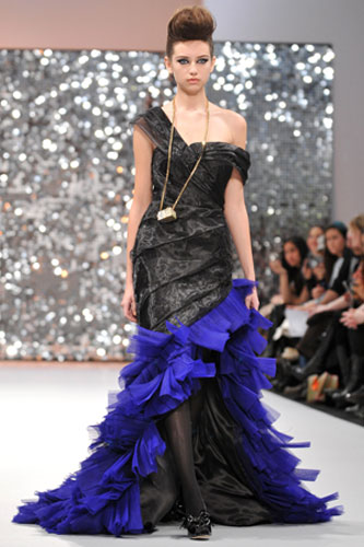 LFW: Tuesday's shows: A model wears Ashley Isham