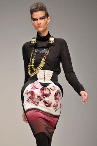LFW: Tuesday's shows: A model wears Mary Katrantzou