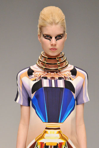 LFW: Tuesday's shows: A model wears Mary Katrantzou