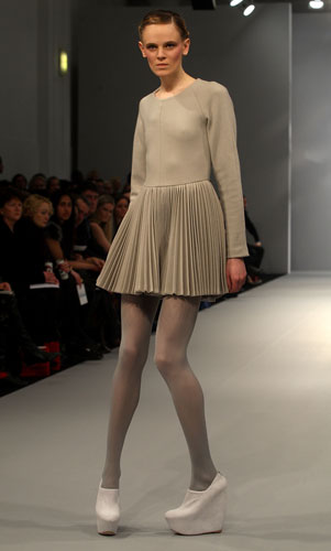 LFW: Tuesday's shows: A model wears Osman Yousefzada