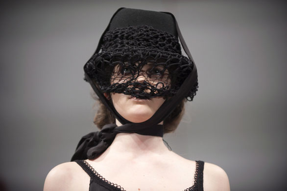 LFW: Tuesday's shows: A model wears Bora Aksu