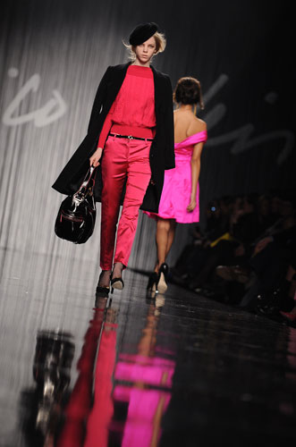 MFW: Friday: A model wears Enrico Coveri