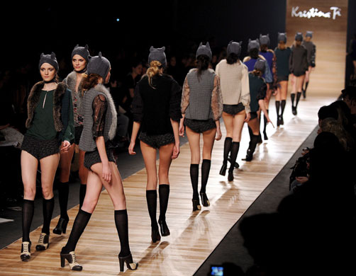 MFW: Friday: Models wear Kristina Ti 