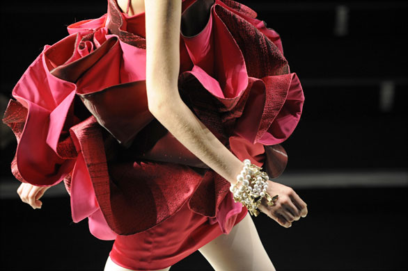 MFW: Friday: A model wears Frankie Morello