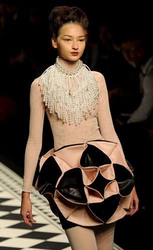 MFW: Friday: A model wears Frankie Morello