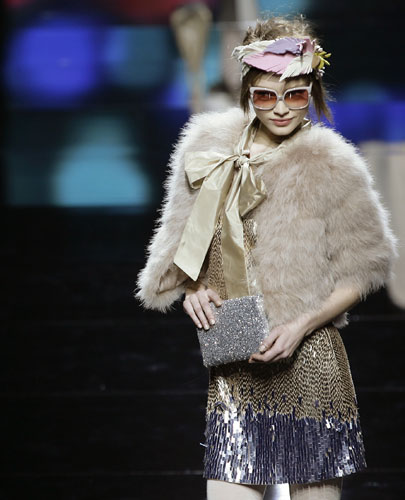 MFW: Friday: A model wears Blugirl