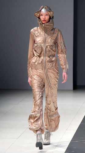 Paris FW: Monday: A model wears Zucca