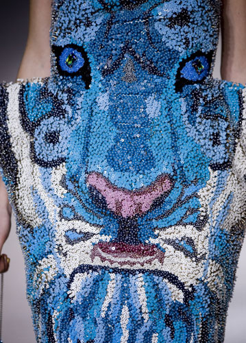 Paris FW: Monday: A model wears Manish Arora