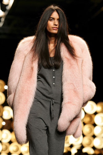 Paris FW: Wednesday: A model wears Paul and Joe