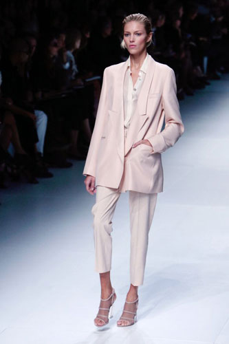 Tricky trousers: A model wears Stella McCartney trousers