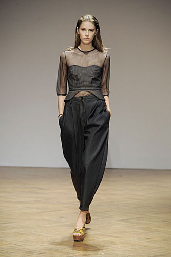 Tricky trousers: The banana leg trouser by Armand Basi One