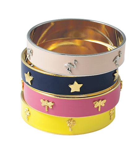 Pick of the week: bangles: Enamel bracelets by Anna Lou