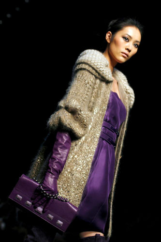 MFW: weekend roundup: A model wears Ermanno Scervino