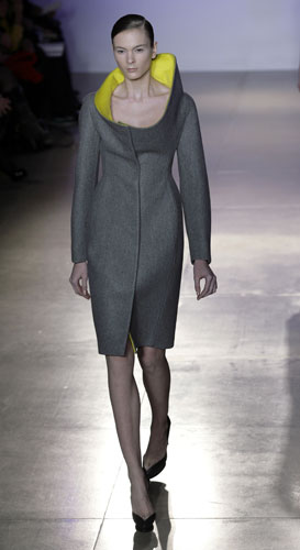 MFW: weekend roundup: A model wears Jil Sander