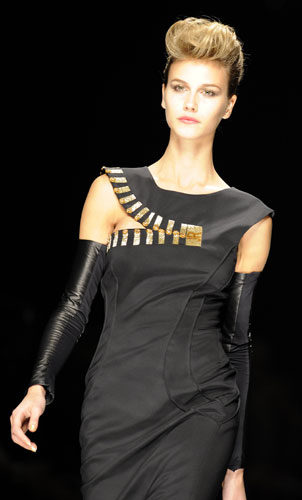 Milan Fashion Week: Model wearing John Richmond