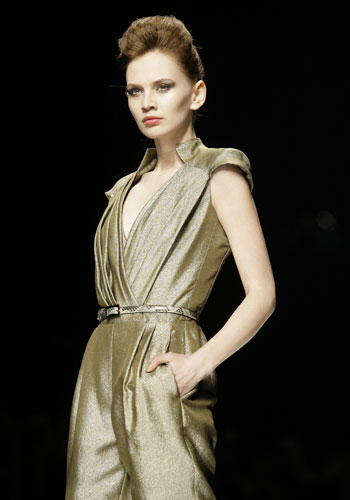 Milan Fashion Week: Model wearing John Richmond