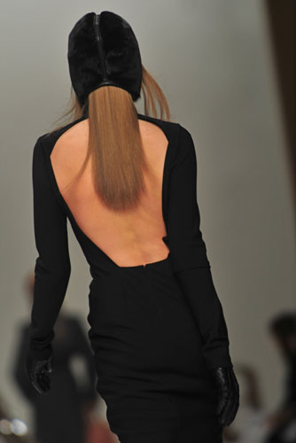 Milan Fashion Week: Model wearing Max Mara