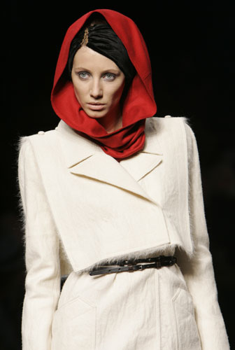 Milan Fashion Week Model wearing Fendi Fendi finally recognises Little Red 