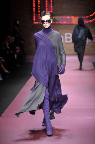 Milan Fashion Week: Model wearing Laura Biagiotti