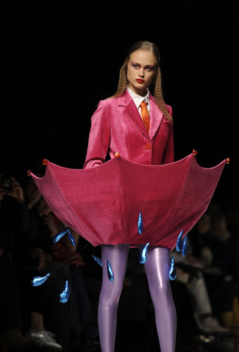 MFW: Tuesday: A model wears Agatha Ruiz de la Prada