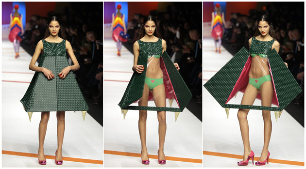 MFW: Tuesday: A model wears Agatha Ruiz de la Prada