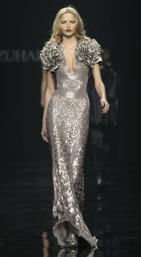 MFW: Tuesday: A model wears Zuhair Murad